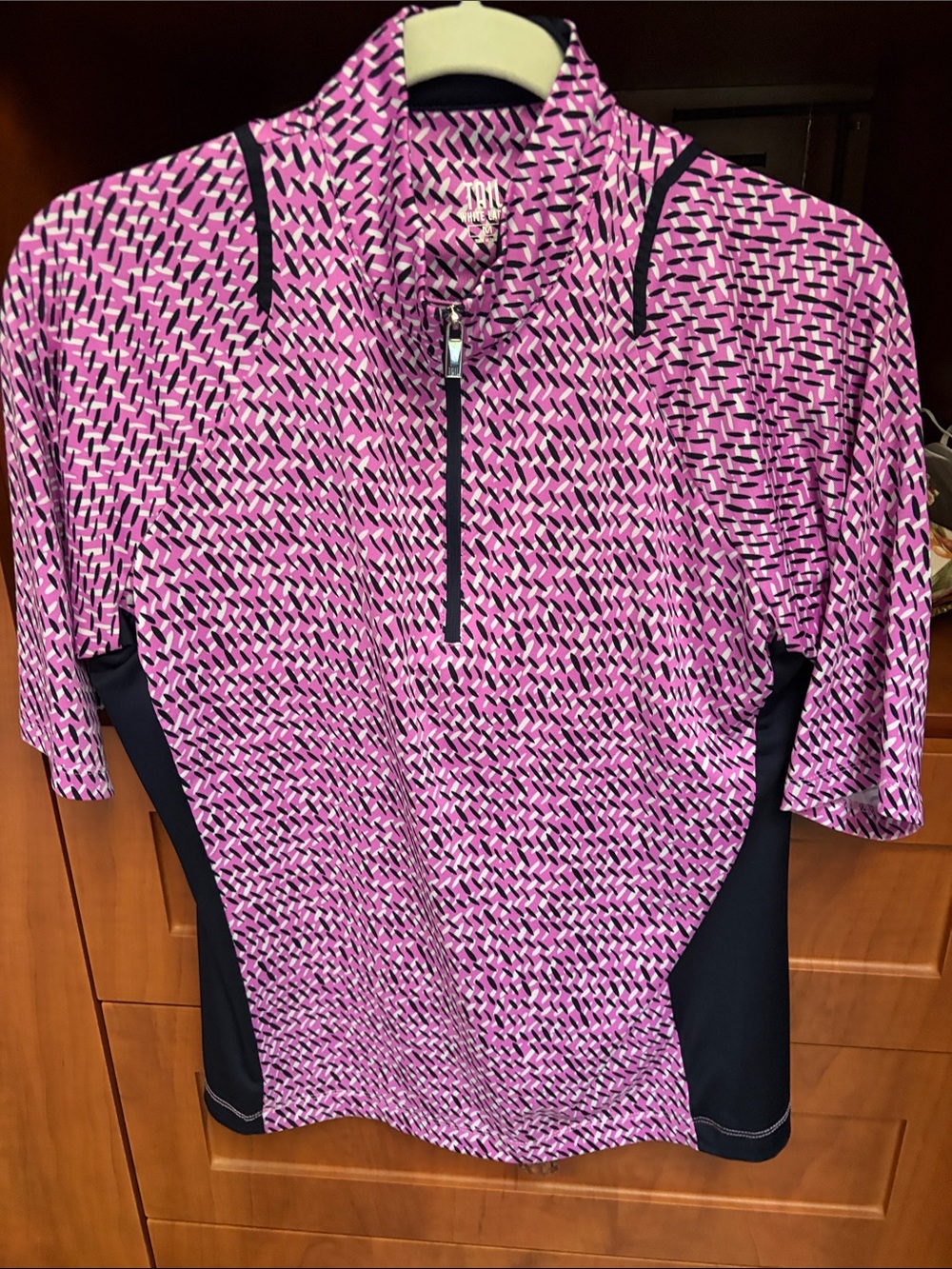 Tail Pink & Black Short-Sleeve Cycling Jersey with Zip